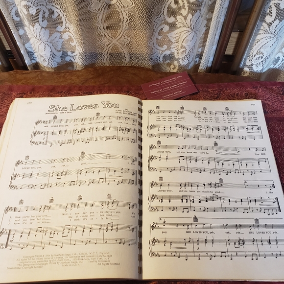 Vintage Beatles Music Book Featuring Sheet Music  Photos of the Fab 4- BX16 - Picture 15 of 16